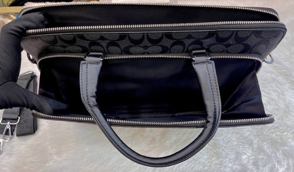 COACH MONOGRAM LAPTOP BAG BROWN 🤎 IN HEAVY QUALITY 💯
