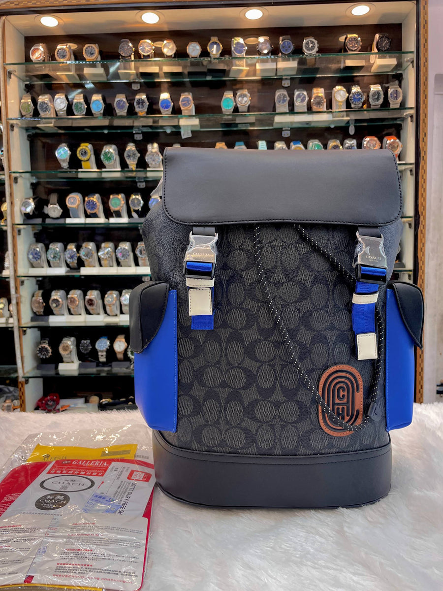 COACH RIVINGTON BACKPACK IN SIGNATURE CANVAS WITH COACH PATCH