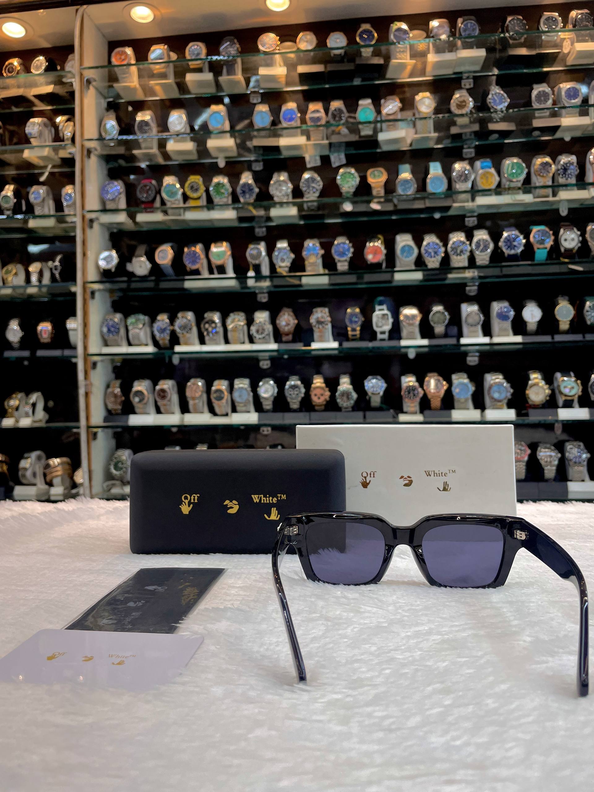 OFF-WHITE VIRGIL RECTANGLE-FRAME SUNGLASSES FOR MENS