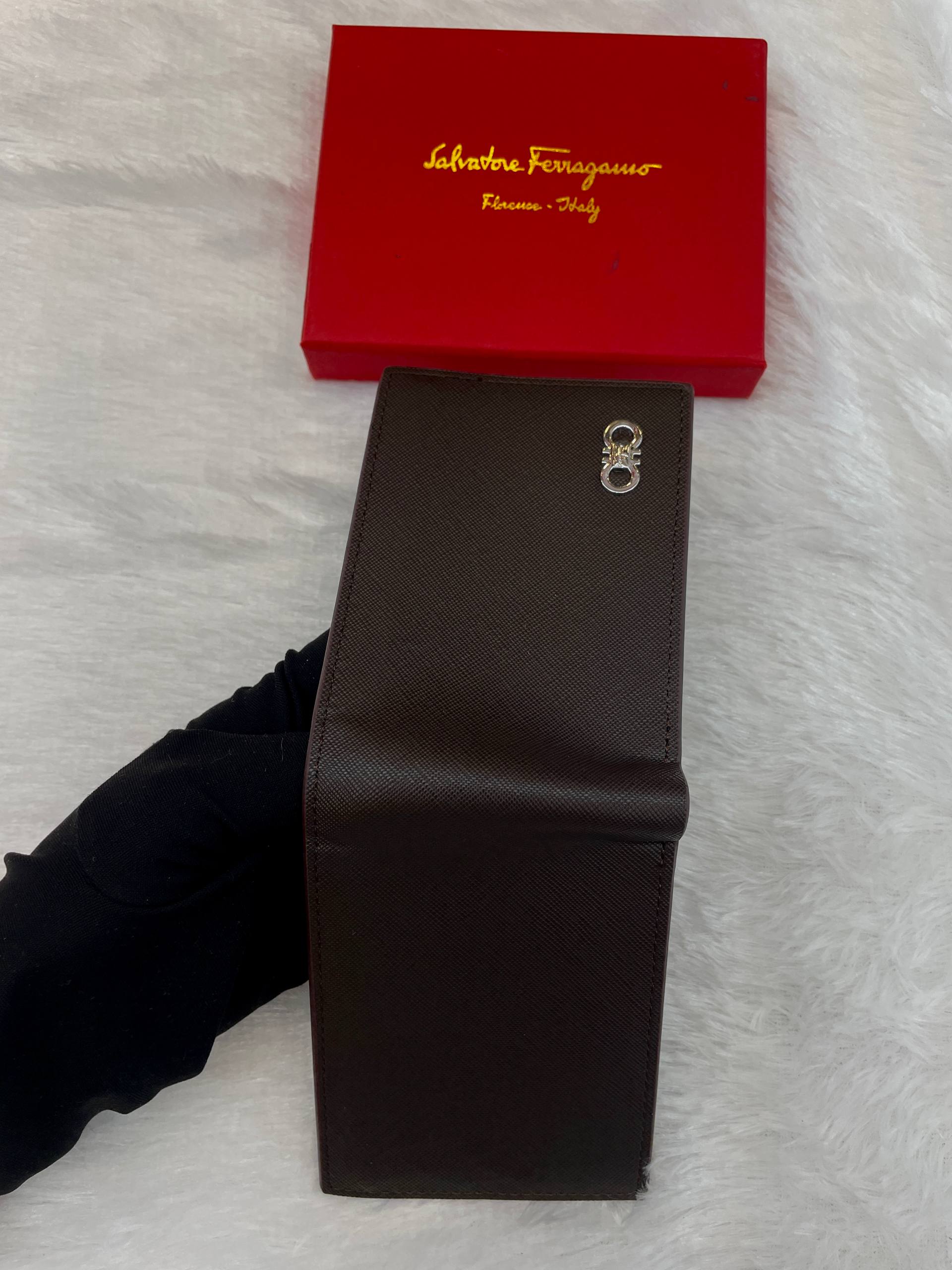 FERRAGAMO PREMIUM WALLET FOR MENS BROWN 🤎