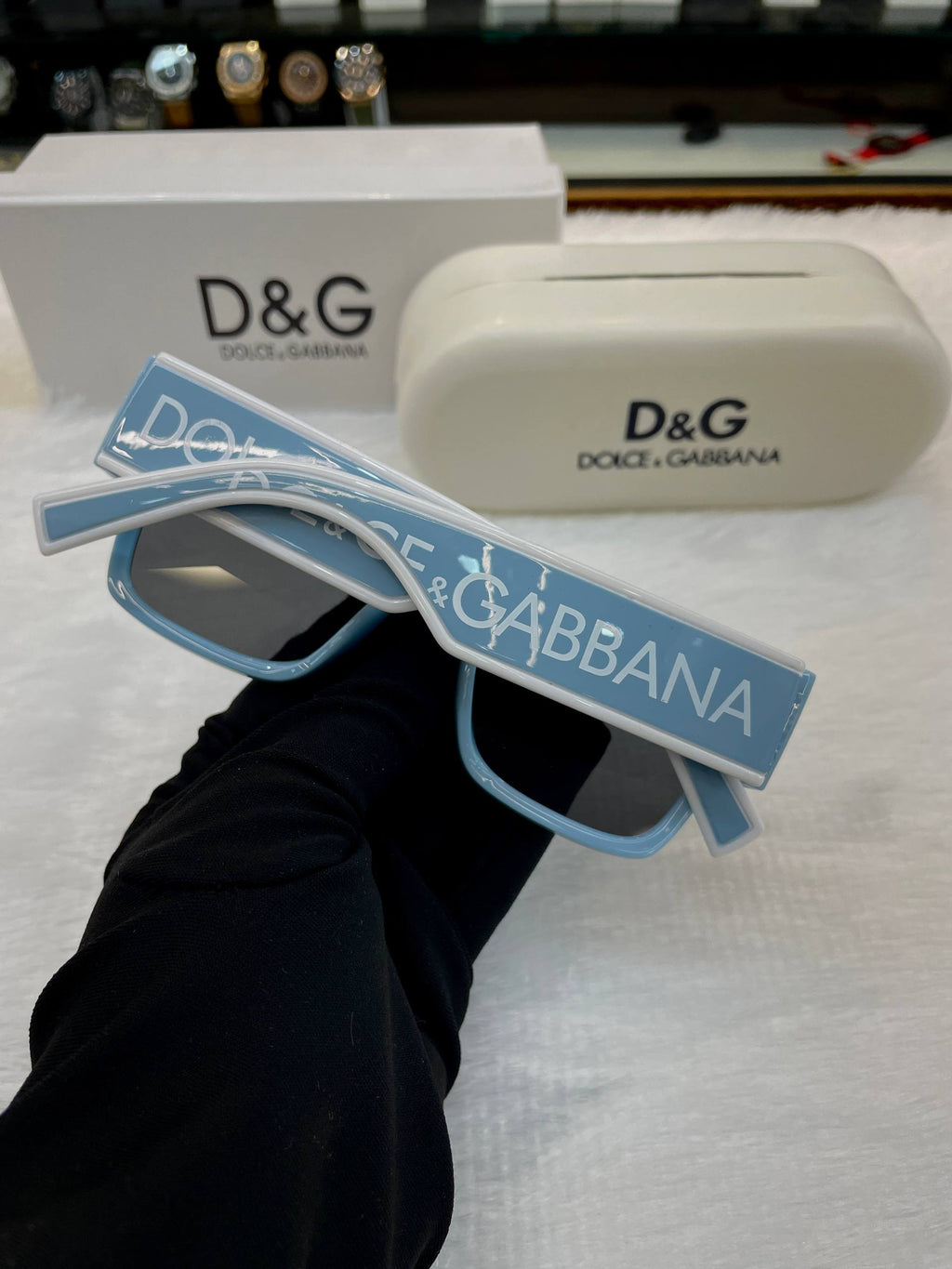 DOLCE & GABBANA D&G BLUE 💙 GLASSES 😉 IN HEAVY QUALITY 💯