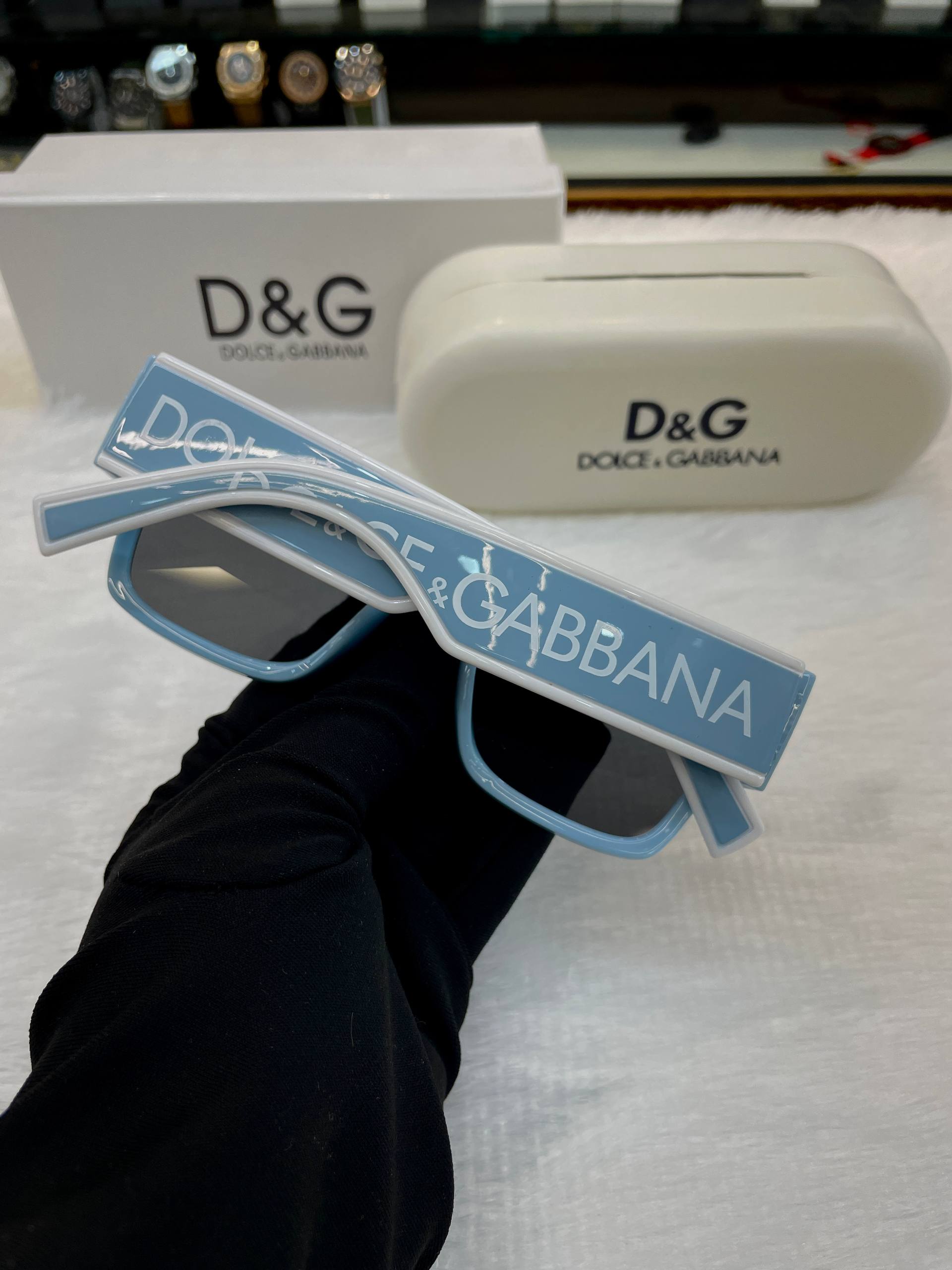 DOLCE & GABBANA D&G BLUE 💙 GLASSES 😉 IN HEAVY QUALITY 💯