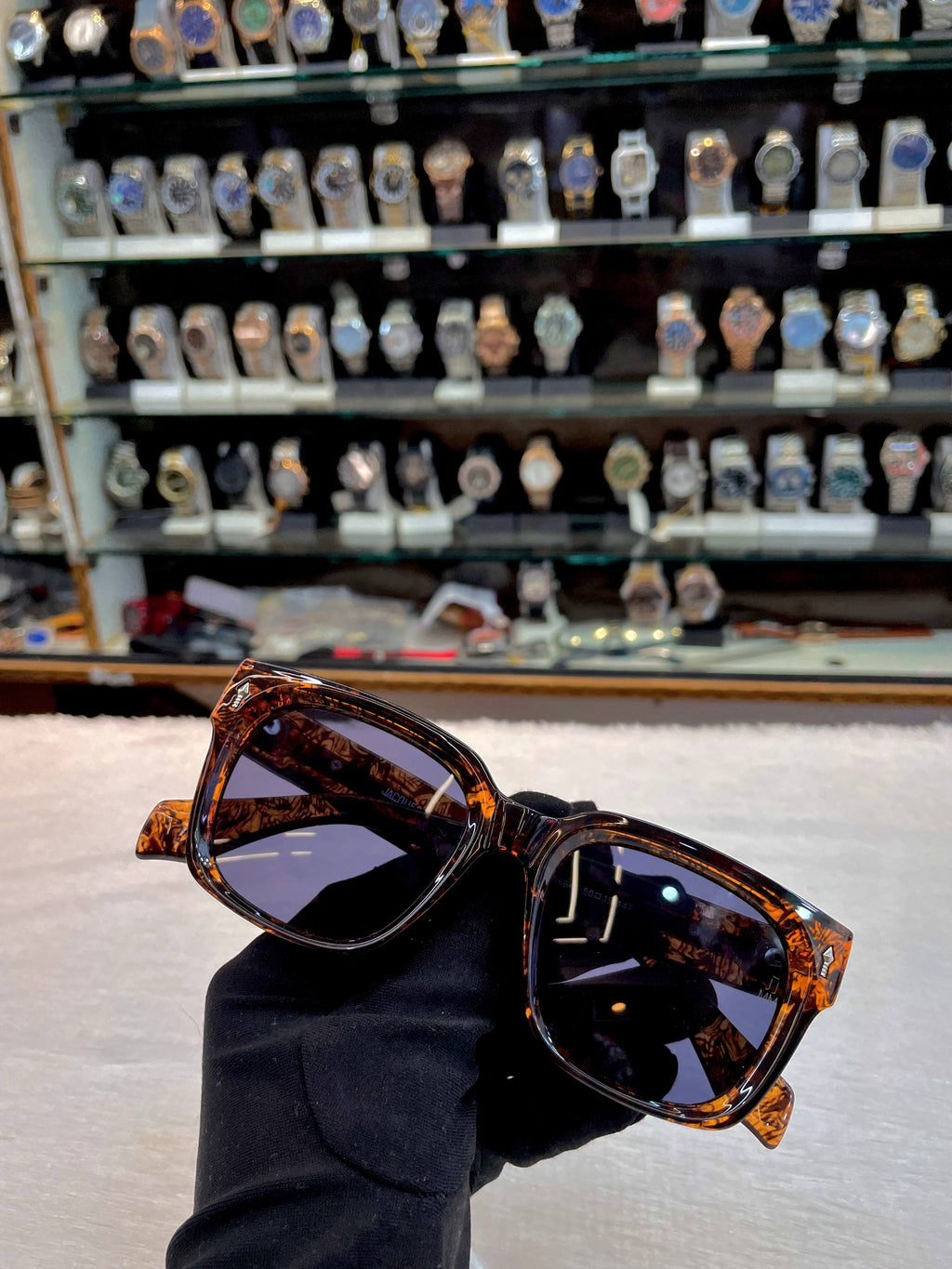 JJMM HAVANA-TONED FRAME GLASSES 🕶️ FOR MENS