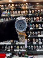 Rolex Land-Dweller blue men's watch side view