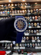 RADO CAPTAIN COOK HIGH-TECH CERAMIC SKELETON BLUE 🔵 IN SILICON BLUE 💙 TRANSPARENT DIAL 💝