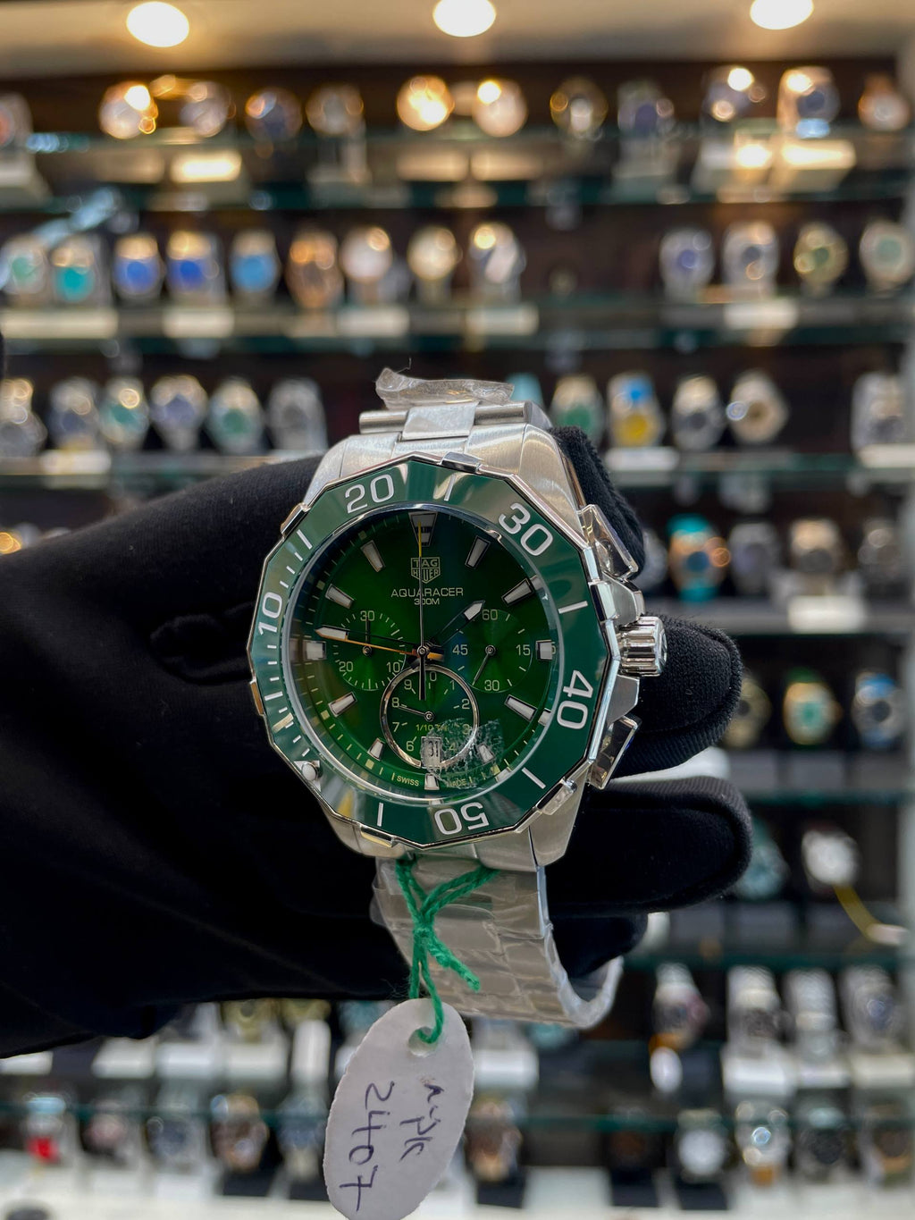 TAG HEUER AQUARACER 300M NOW IN MASTER PIECE 🤩 GREEN 🍏