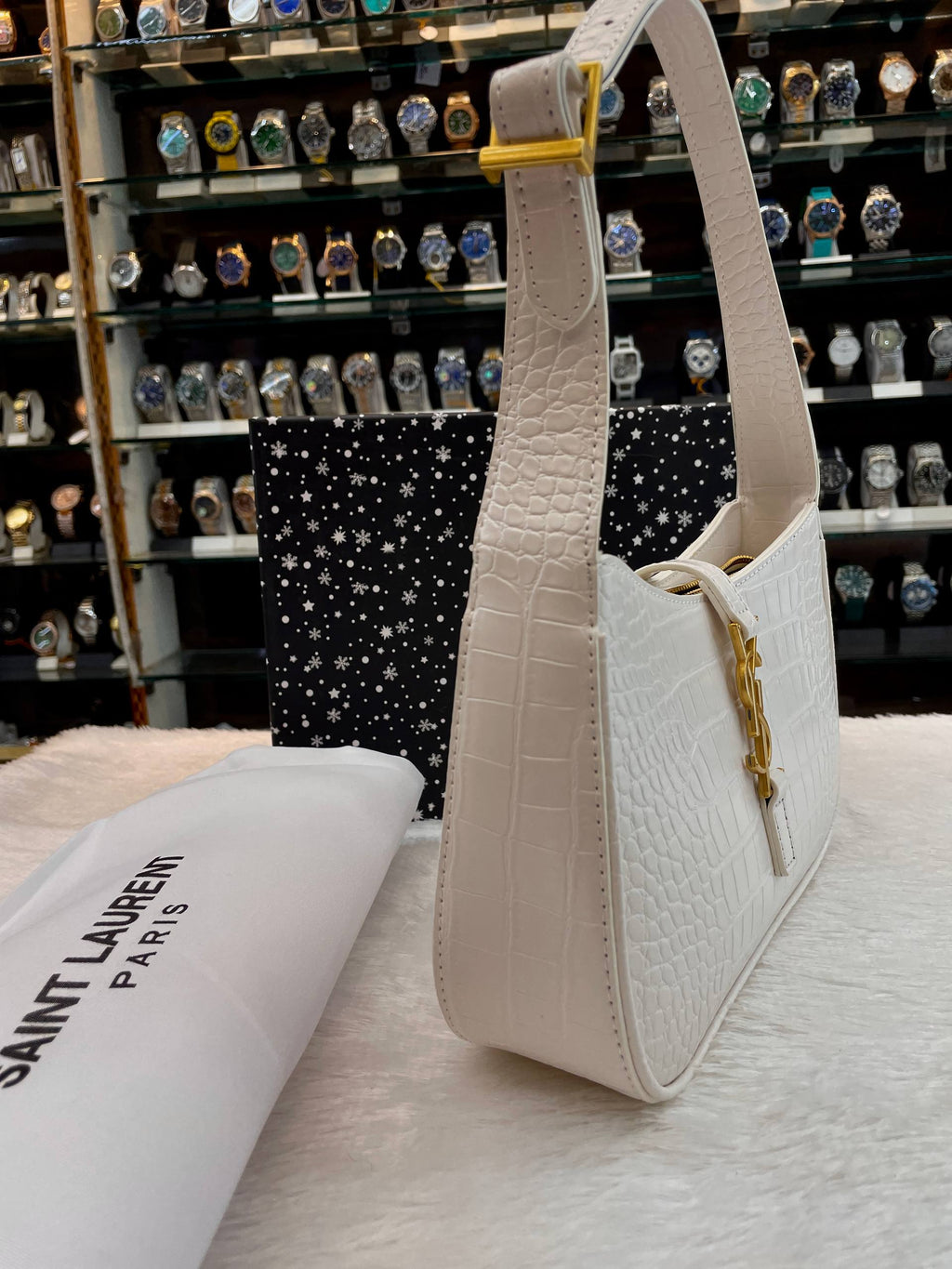 YSL SAINT LAURENT LE 5 À 7 BAG IN WHITE 🤍 🤩 HEAVY QUALITY 💯