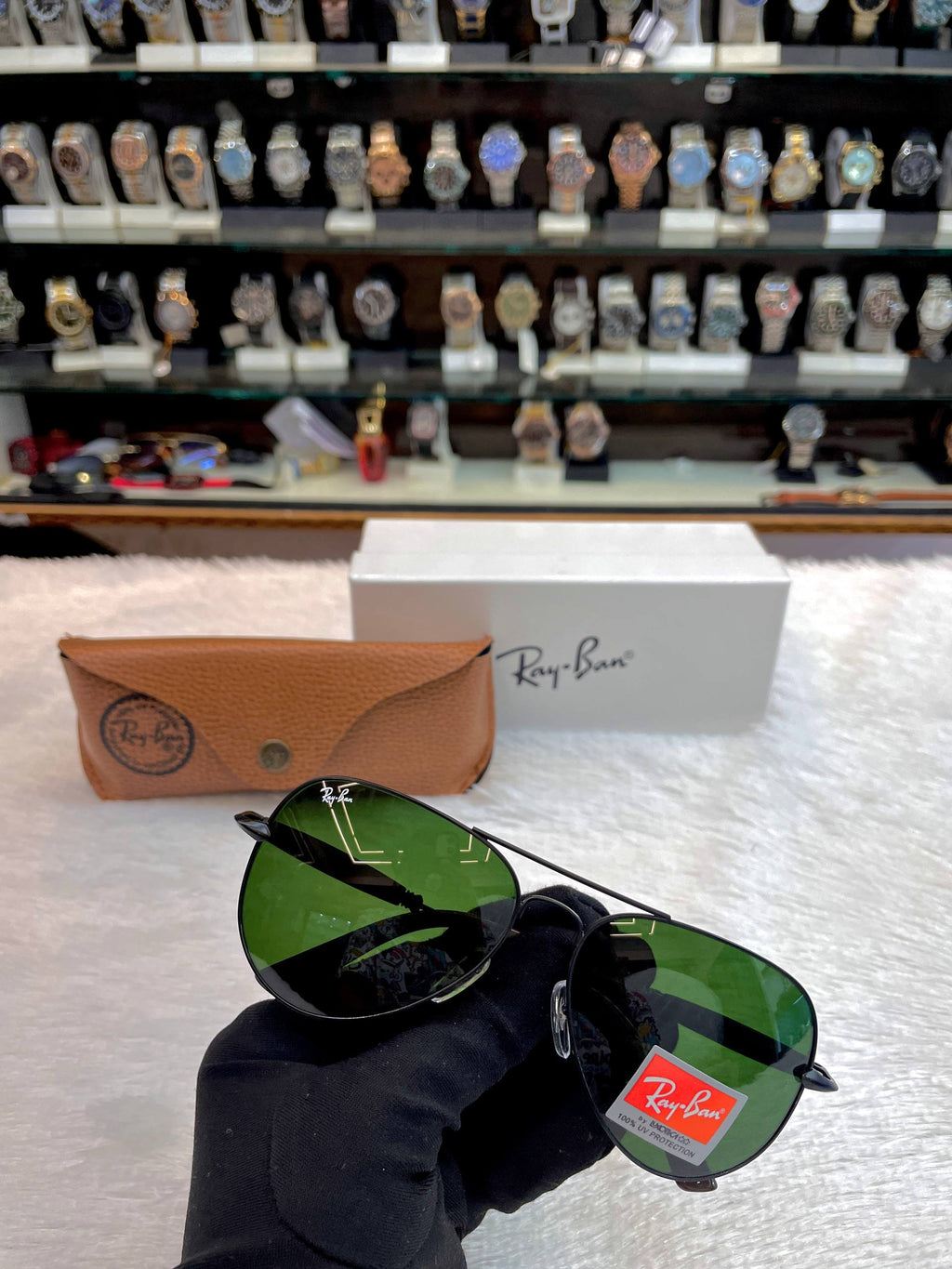 RAYBAN AVIATOR SUNGLASSES BLACK 🖤 LENS