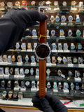 ARMANI EXCHANGE  AX PLAIN DIAL 🤩 IN LEATHER BROWN 🤎 DIAL