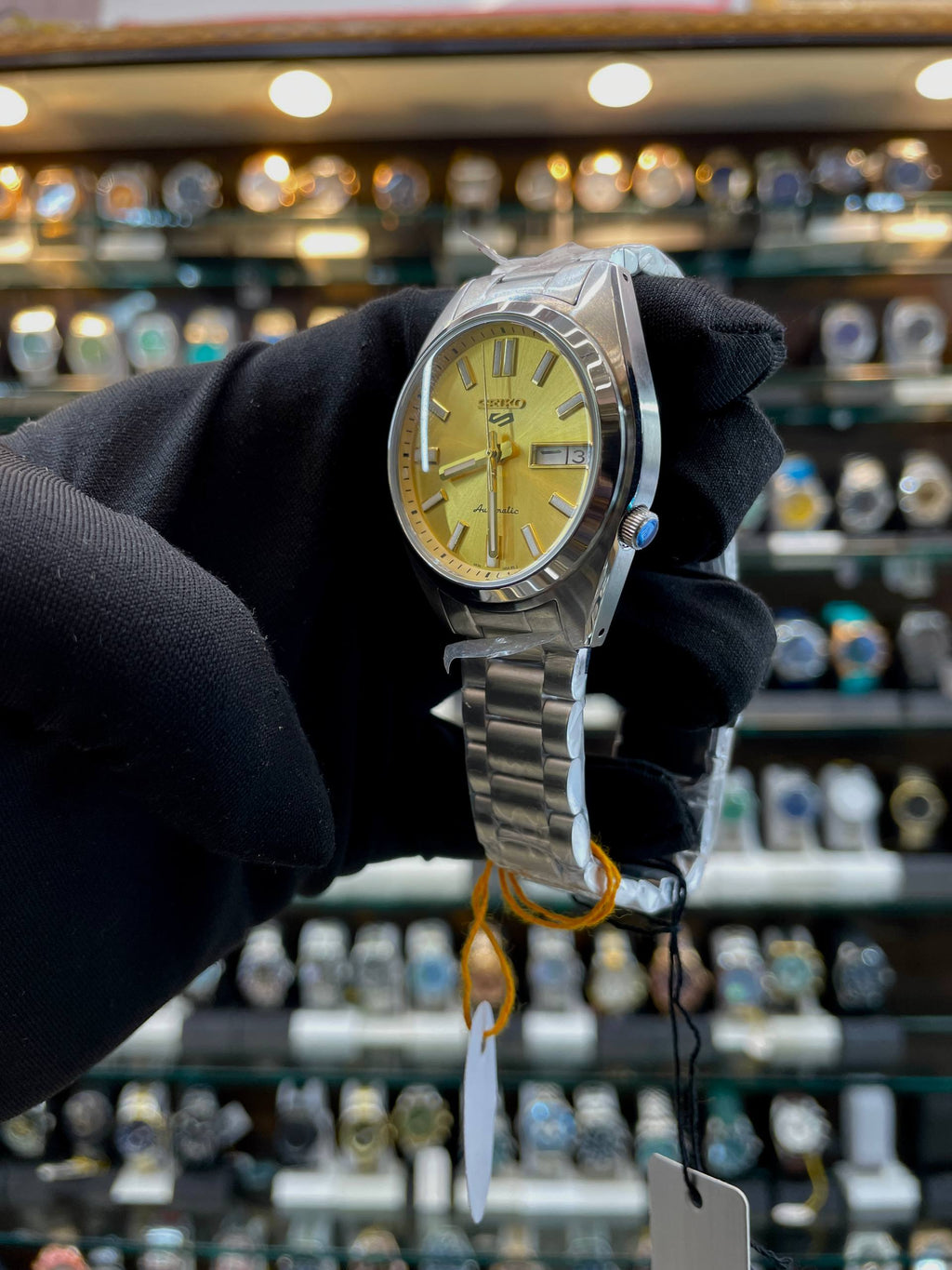 SEIKO 5 SPORTS SRPL59K1 WATCH IN GOLD 🥇 DIAL 💗 MASTER PIECE 🤩
