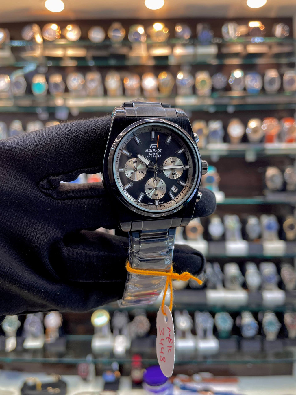 CASIO EDIFICE UNDER BUDGET FOR MENS FULL BLACK 🖤