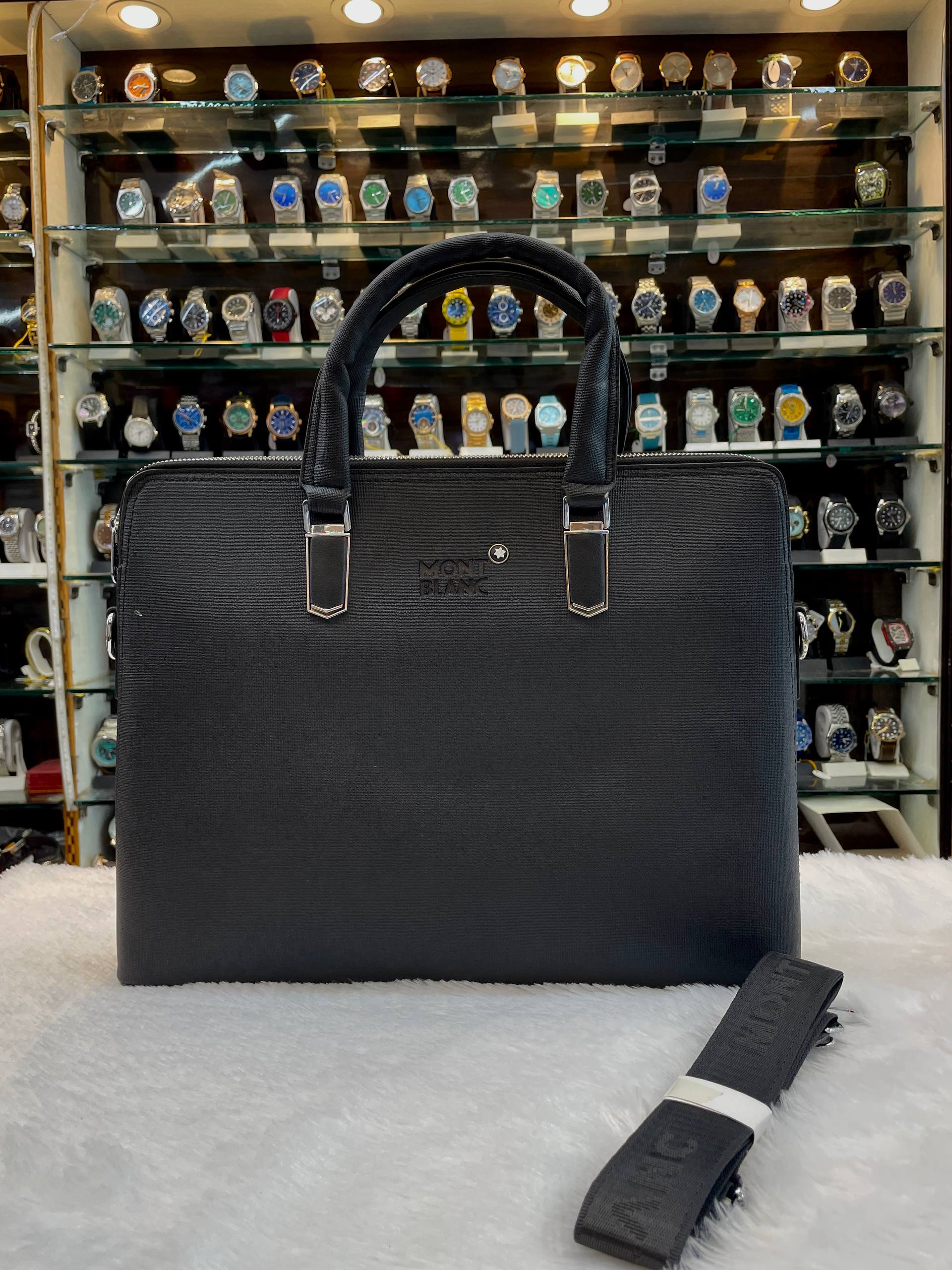 MONT BLANC LAPTOP BAG IN MASTER PIECE 🔥 FOR MENS