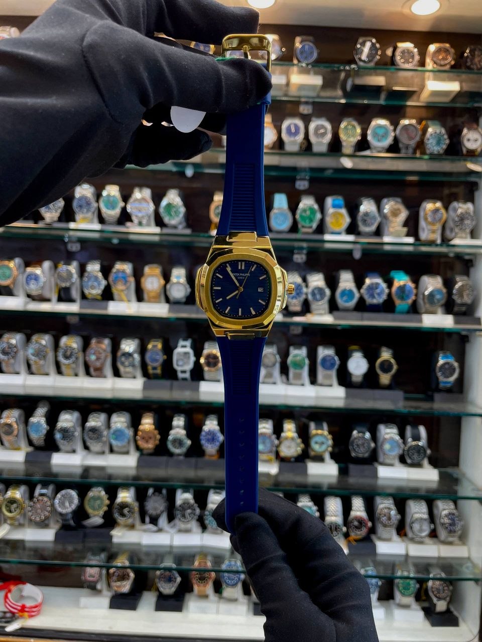 PATEK PHILIPPE NOW IN SLIM BODY FOR MENS GREEN BLUE 🔵