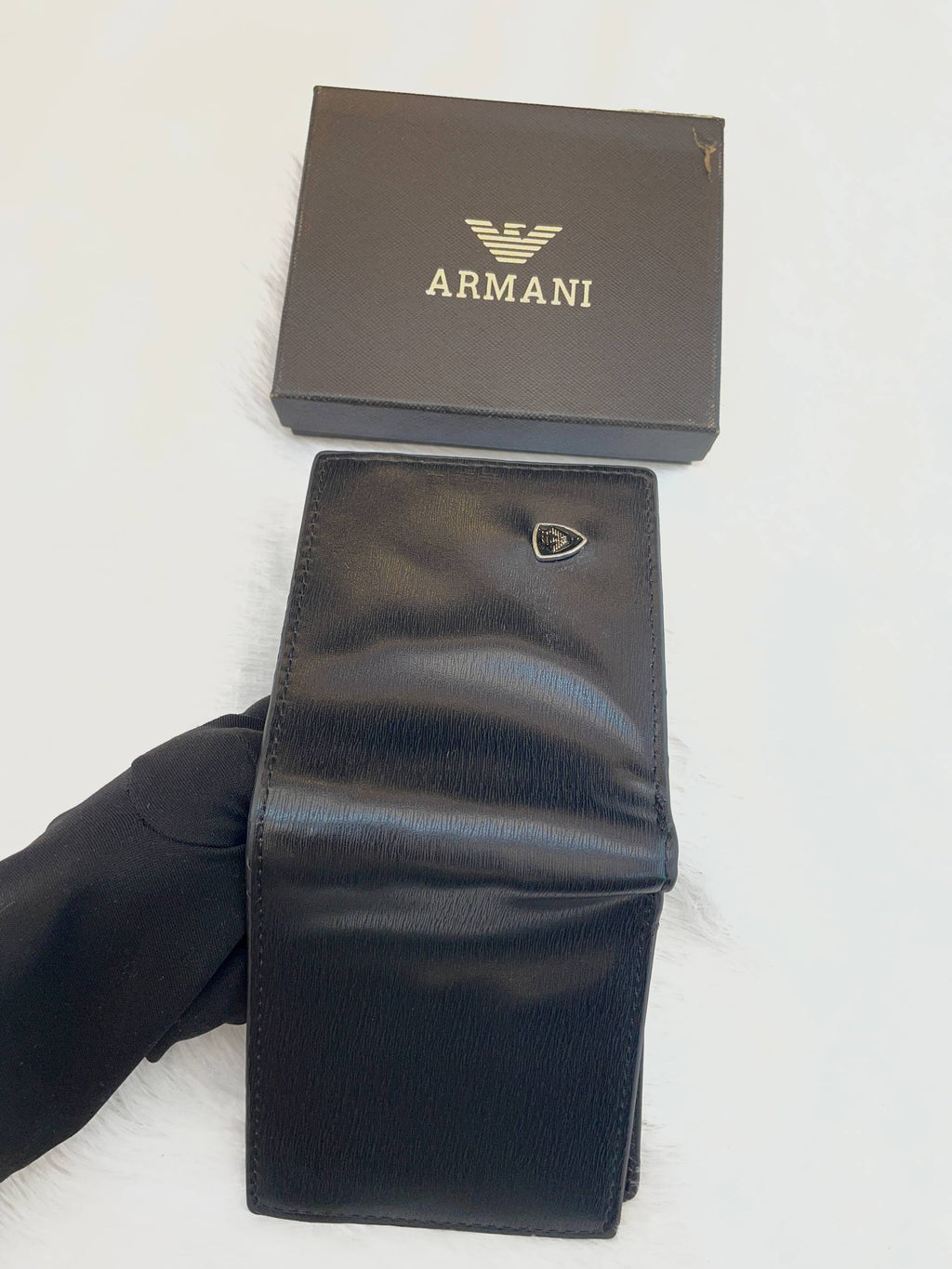 GIORGIO ARMANI UNDER BUDGET WALLET FOR MENS BLACK 🖤