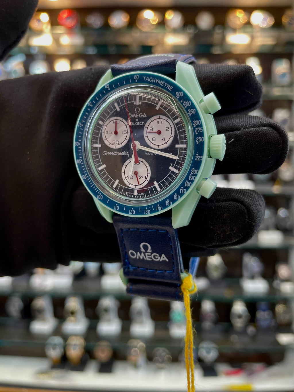 SWATCH x OMEGA Speedmaster MoonSwatch "MISSION ON EARTH" WATCH BLUE 💙