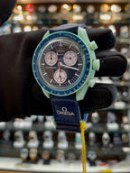 SWATCH x OMEGA Speedmaster MoonSwatch "MISSION ON EARTH" WATCH BLUE 💙