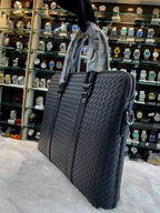 PREMIUM BLACK 🖤 TEXTURE BODY LAPTOP BAG IN MASTER PIECE 🤩
