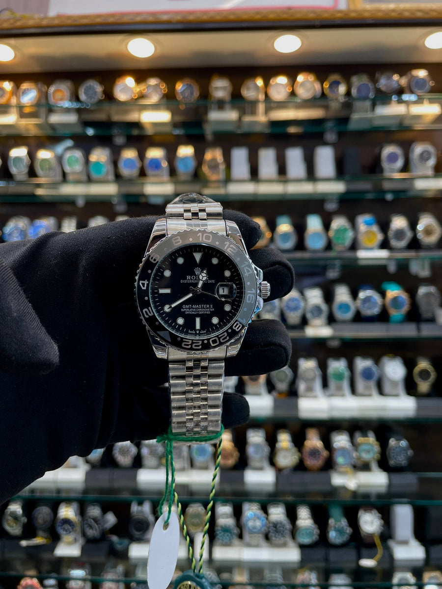 ROLEX GMT OYSTER PERPETUAL  BLACK 🖤 UNDER BUDGET