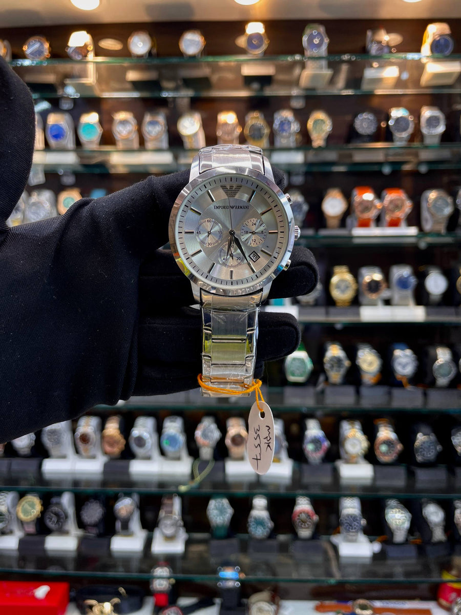 EMPORIO ARMANI 🦅 NOW  FOR MENS NEW DIAL 🤩 UNDER BUDGET WHITE 🤍