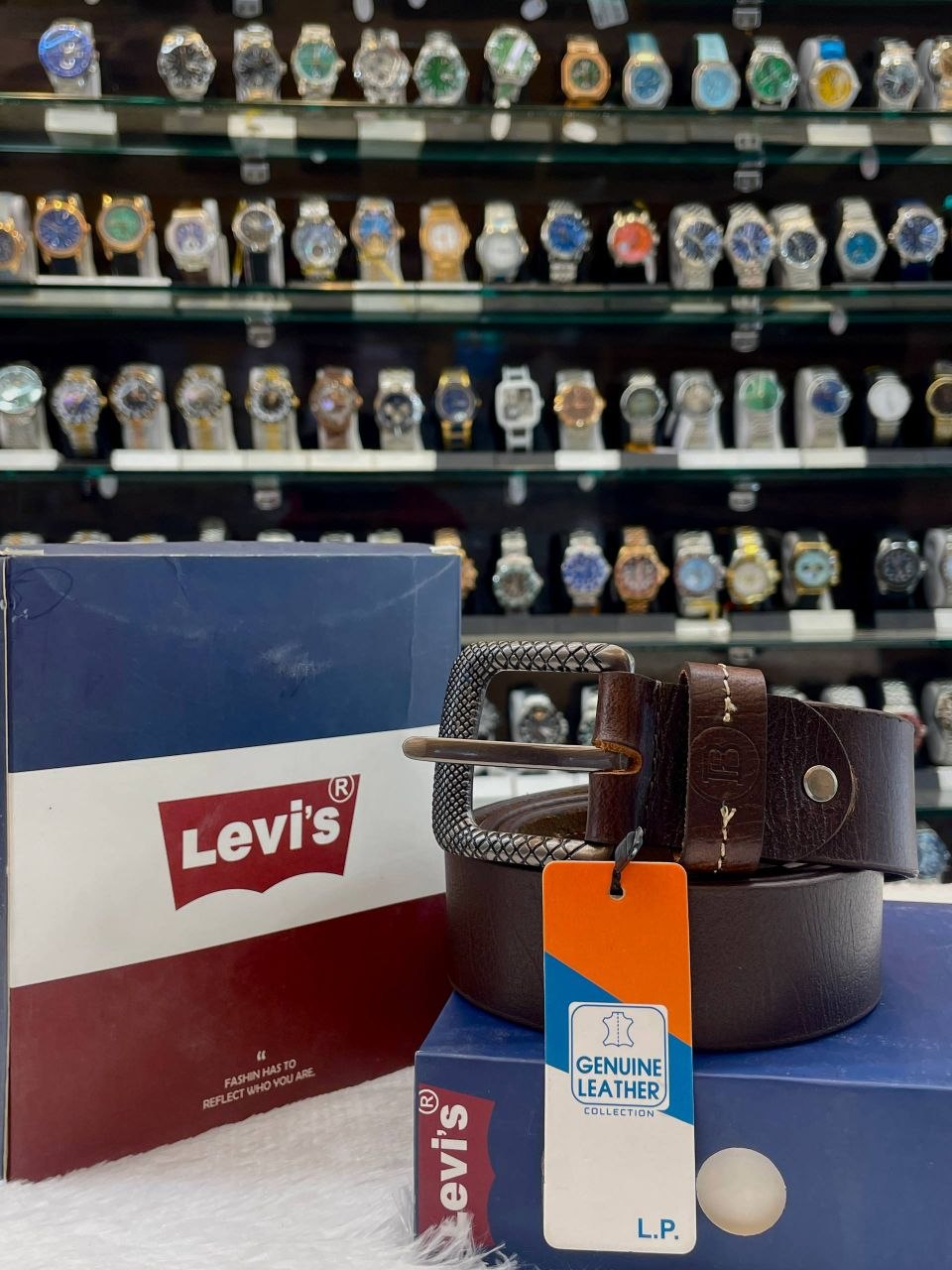 LEVIS BELT FOR MENS MASTER PIECE BROWN 🤎