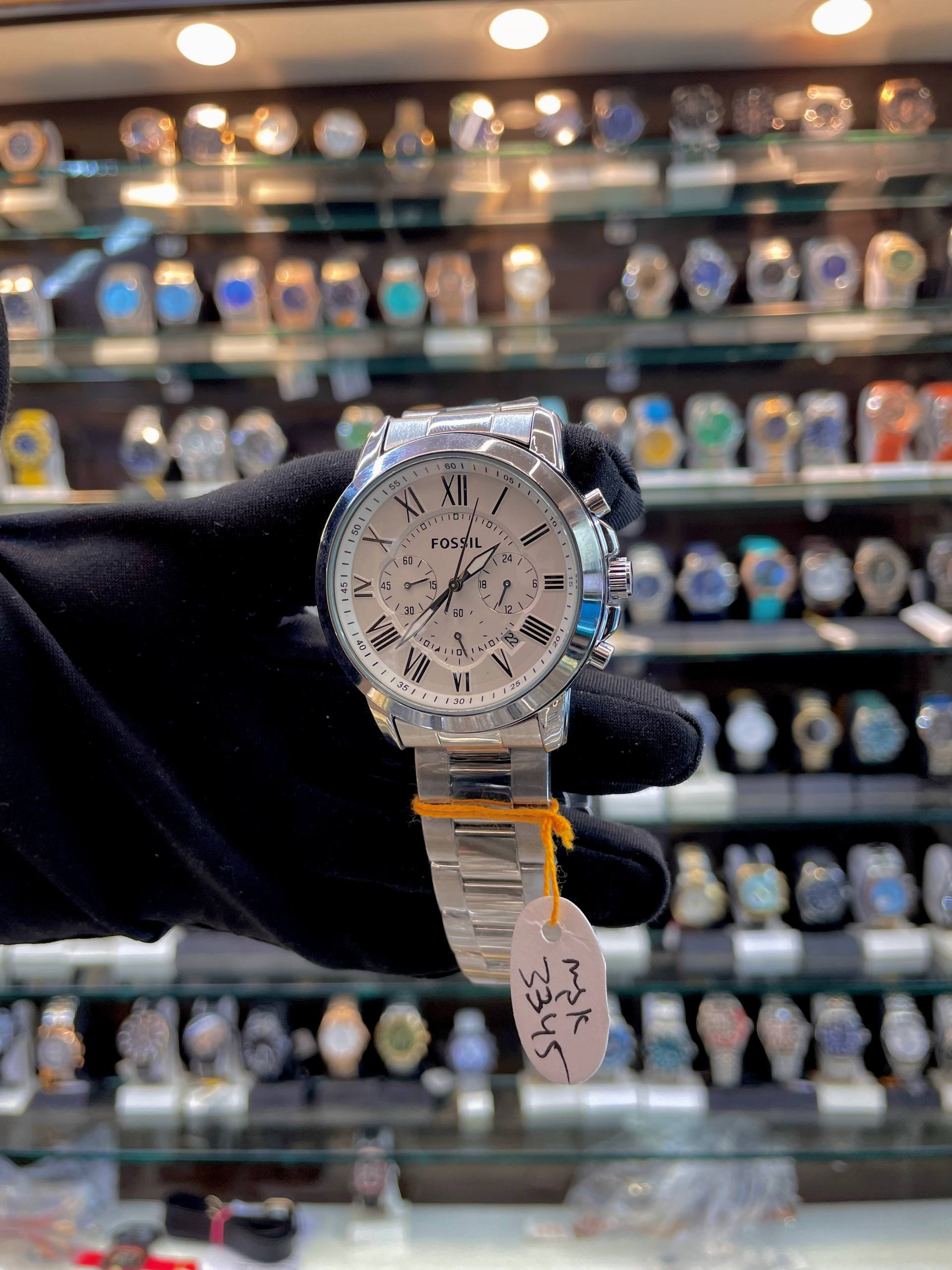 FOSSIL NOW IN ROMAN  DIAL 🤩  NOW IN CHAIN ⛓️FOR MENS 🤩 SILVER 🥈