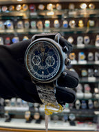 EMPORIO ARMANI MINIMALIST CHRONOGRAPH IN BLACK 🖤 CHAIN ⛓️