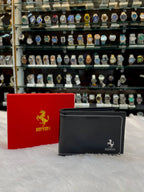 FERRARI BLACK BI-FOLD BRANDED WALLET IN MASTER PIECE 🤩