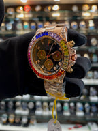 ROLEX DAYTONA RAINBOW 🌈 BODY FOR MENS ROSE GOLD 🥇