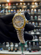 ROLEX DATE JUST FOR GIRLS UNDER BUDGET WHITE 🤍 DIAL DUAL TONE