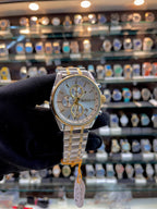 BOSS CHRONOGRAPH BLUE DIAL 💝 FOR MENS WHITE 🤍