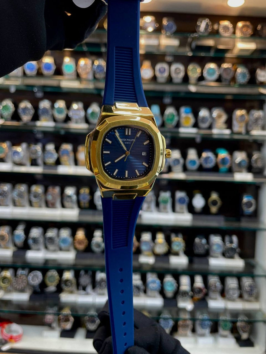 PATEK PHILIPPE NOW IN SLIM BODY FOR MENS GREEN BLUE 🔵