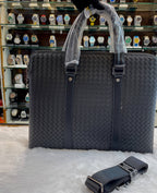 PREMIUM BLACK 🖤 TEXTURE BODY LAPTOP BAG IN MASTER PIECE 🤩
