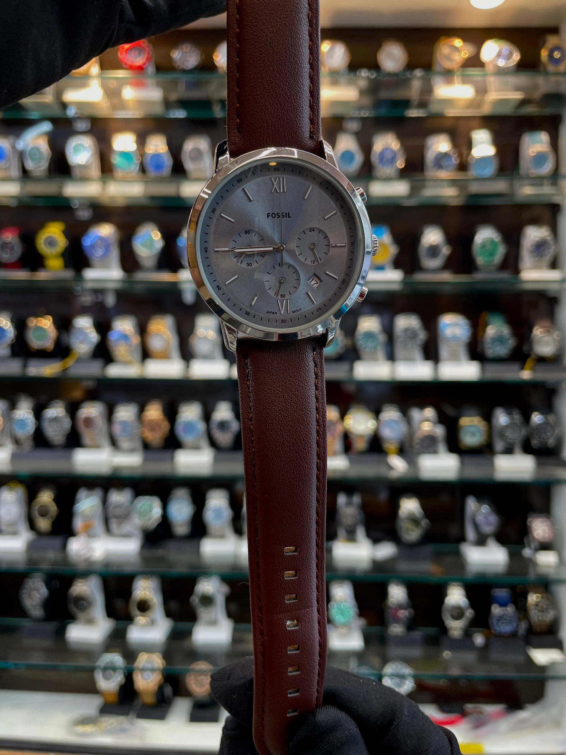 FOSSIL NOW IN CHRONO FOR MENS BLUE 💙 DIAL 🤩