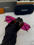 GUCCI PINK 🩷 LENS GLASSES FOR MENS