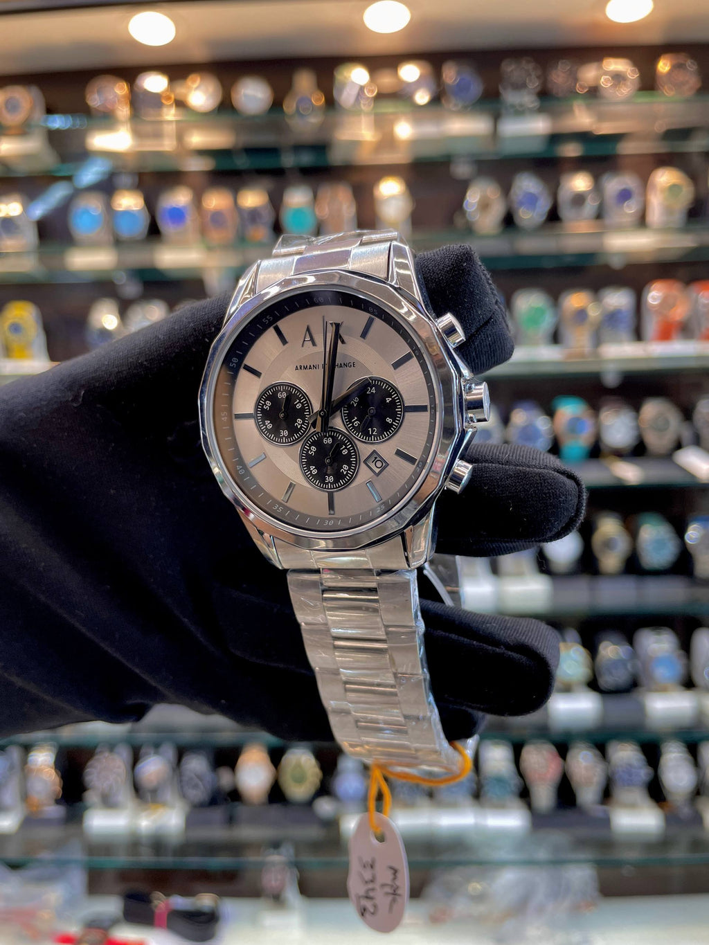 ARMANI EXCHANGE AX FULL SILVER 🥈 IN CHRONOGRAPH FOR MENS