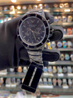EMPORIO ARMANI ELEGANCE MEN'S WATCH AR11362 MASTER PIECE Z-BLACK 🖤