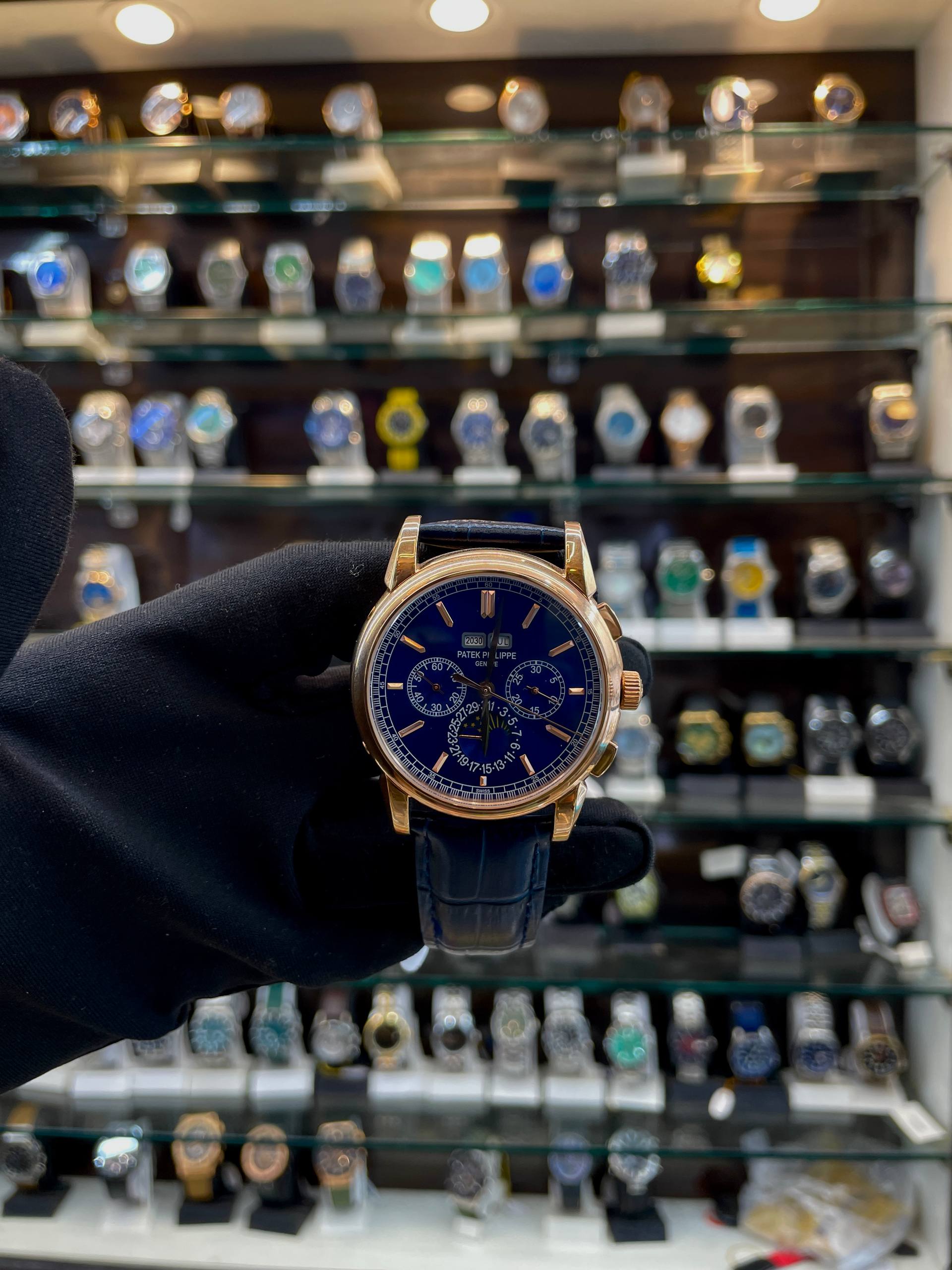 PATEK PHILIPPE GRAND COMPLICATIONS PERPETUAL CALENDAR NOW IN MASTER  BLUE
