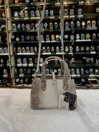 DIOR TOUJOURS HANDBAG 👜 IN WHITE 🤍 AND GREY 🩶 CROCODILE LEATHER.