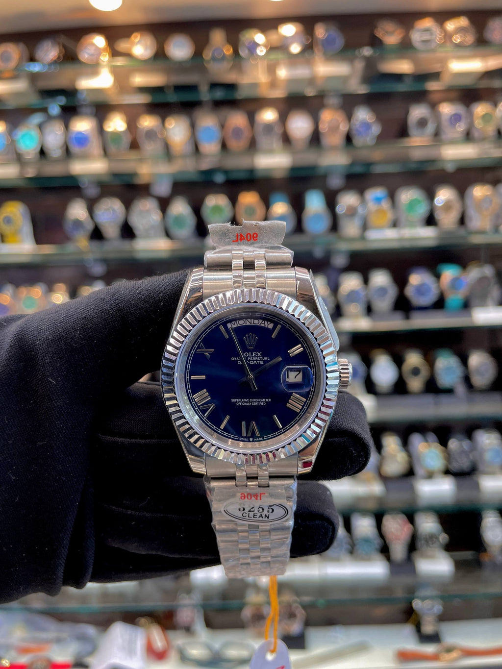 ROLEX DAY-DATE BLUE 💙 DIAL 💝 IN SEMI-ETA