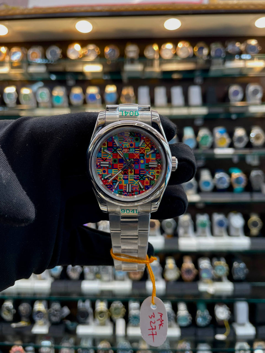 ROLEX OYSTER PERPETUAL 41MM MULTI-COLORED "JUBILEE" MOTIF DIAL IN MASTER PIECE 🤩 MULTICOLORED 🌈 JUBLIE MOTIF DIAL 🤩