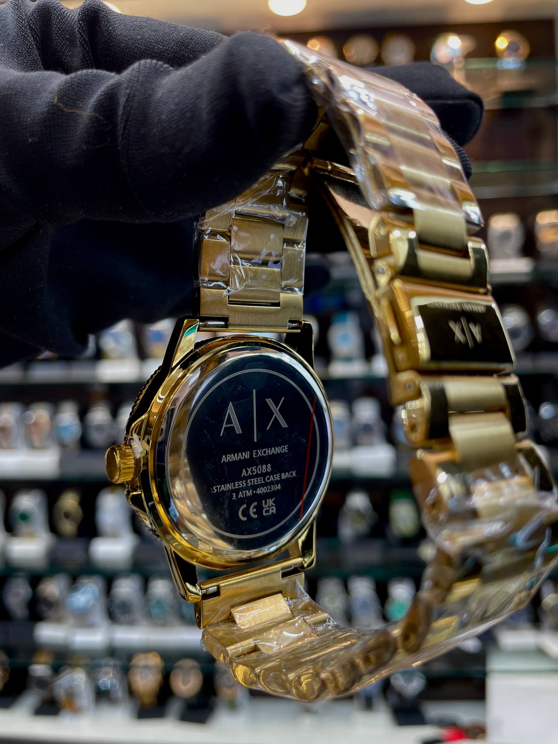 ARMANI EXCHANGE MEN'S LEONARDO GOLD 🥇 FOR MENS