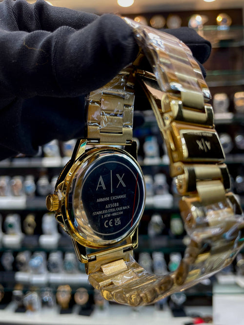 ARMANI EXCHANGE MEN'S LEONARDO GOLD 🥇 FOR MENS