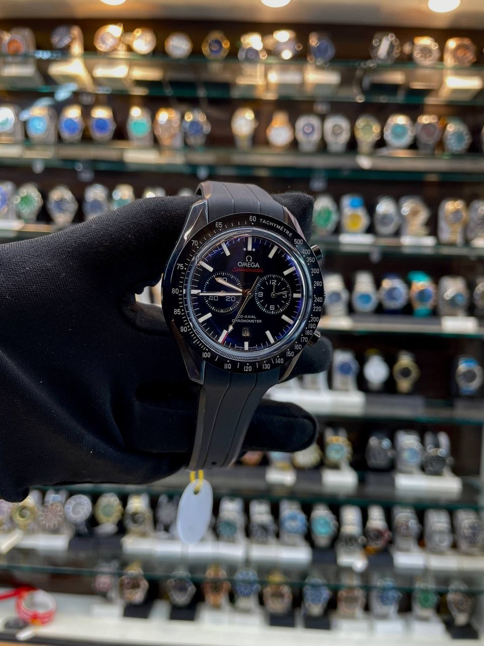 OMEGA SPEEDMASTER DARK SIDE OF THE MOON WATCH IN MASTER PIECE 🖤