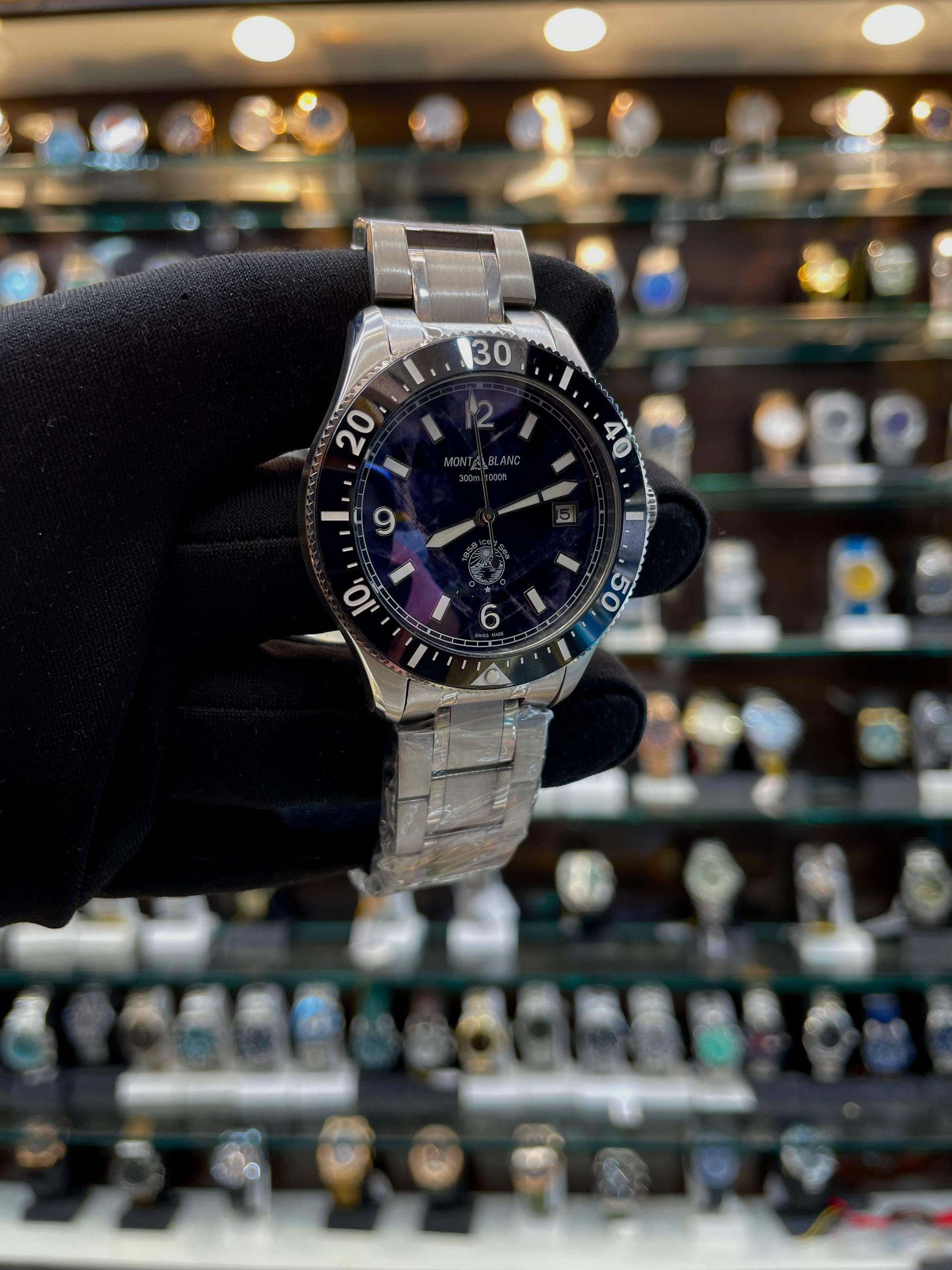 MONT BLANC 1858 ICED SEA AUTOMATIC DATE WATCH FEATURING IN MASTER PIECE 🤩