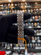Rolex Datejust black dial girls watch strap view