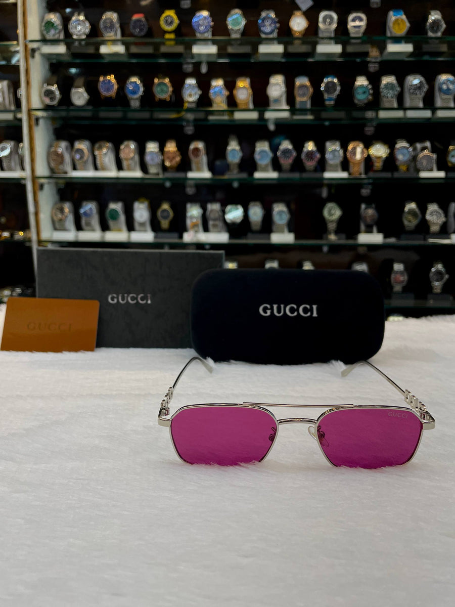 GUCCI PINK 🩷 LENS GLASSES FOR MENS