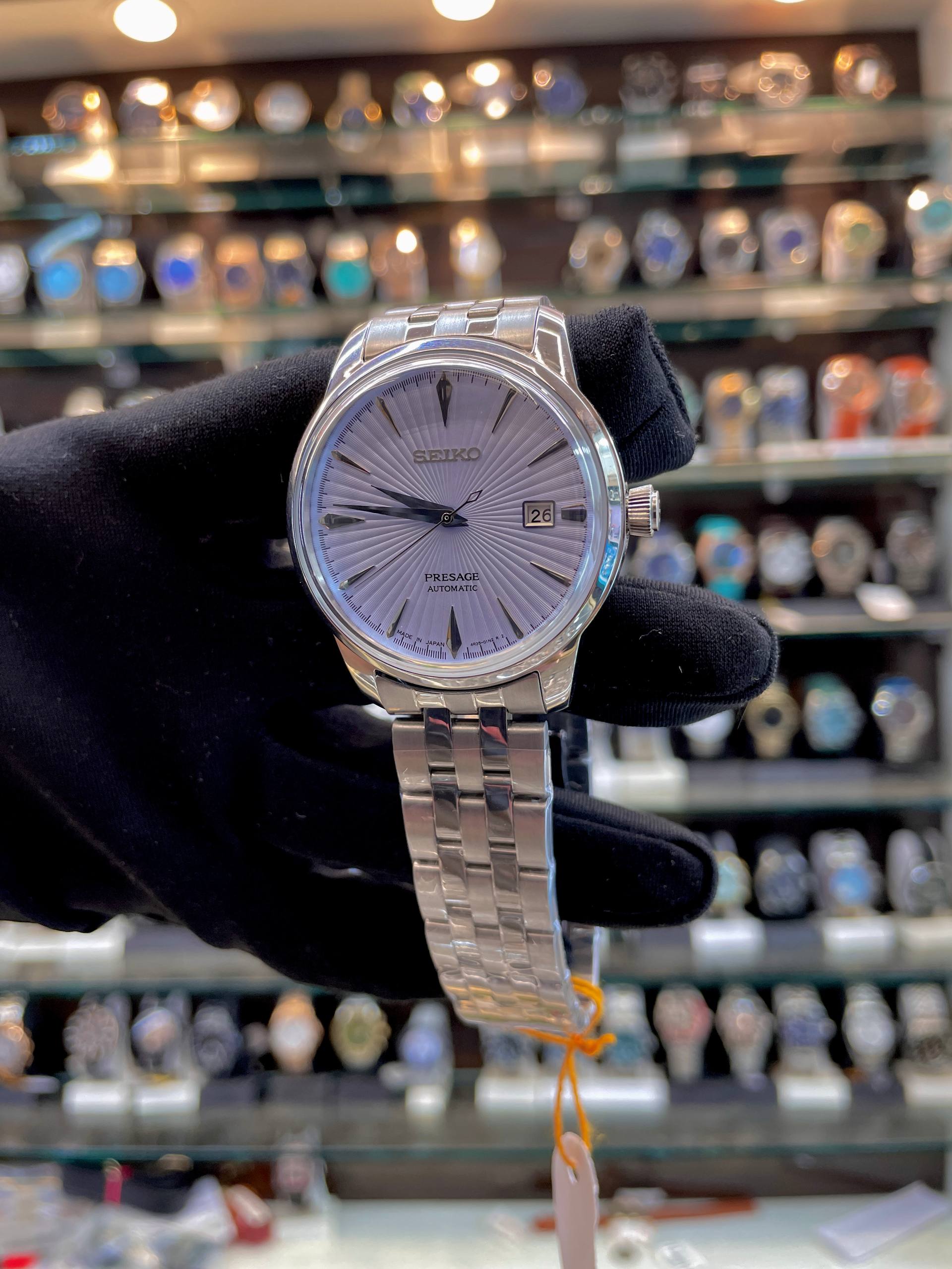 SEIKO PRESAGE AUTOMATIC ⚙️4R35A NOW IN MASTER PIECE 🤩 ICE BLUE