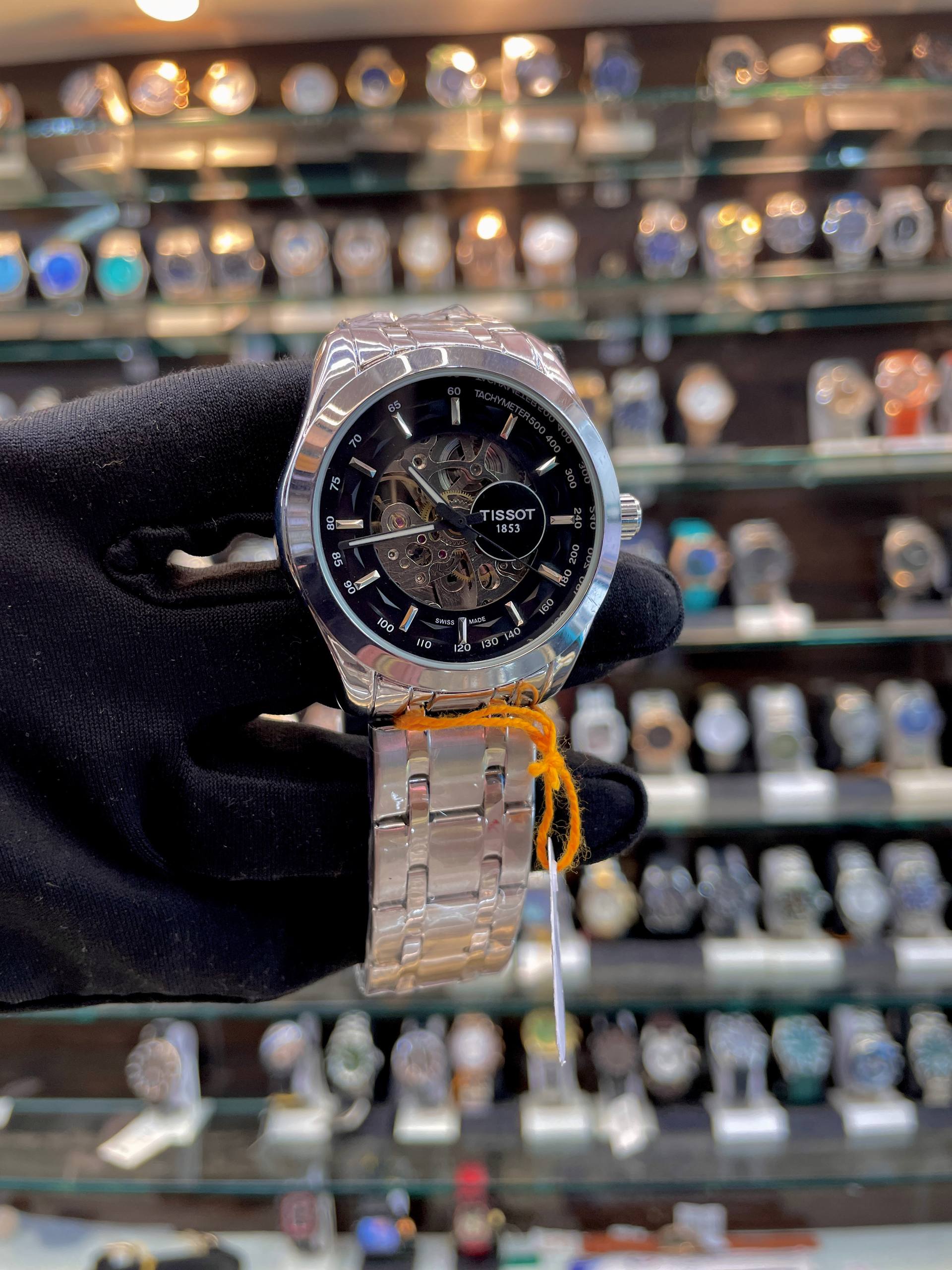 TISSOT 1853 AUTOMATIC ⚙️ NOW IN CASUAL WEAR FOR MENS BLACK  🖤 DIAL