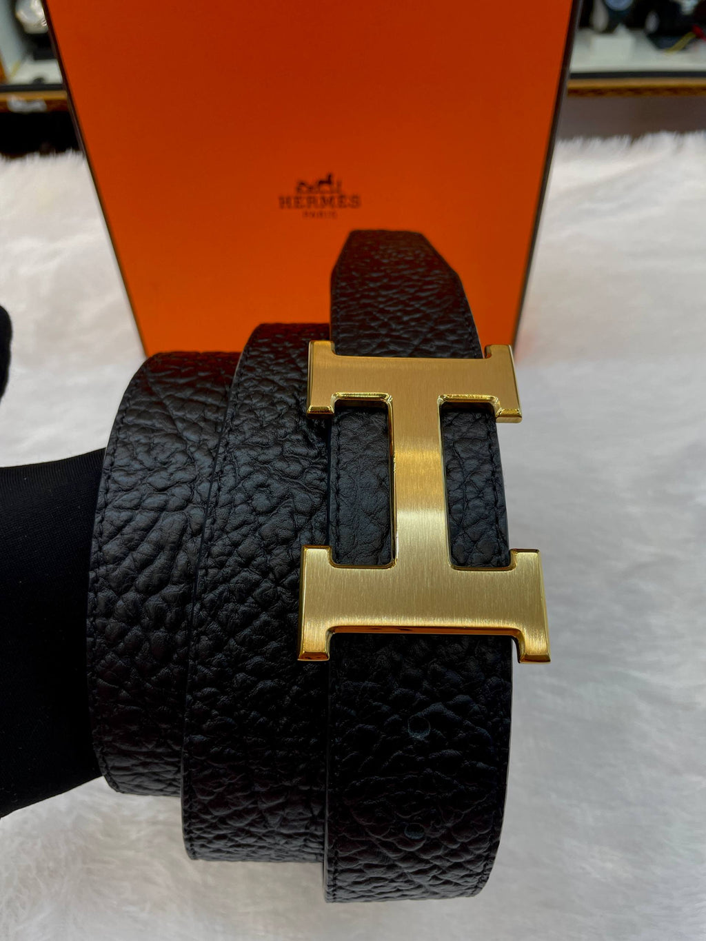 HERMES CONSTANCE BELT BLACK PEBBLED LEATHER IN MASTER PIECE 🤩