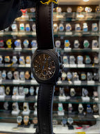 FOSSIL MEN'S MACHINE CHRONOGRAPH WATCH IN LEATHER